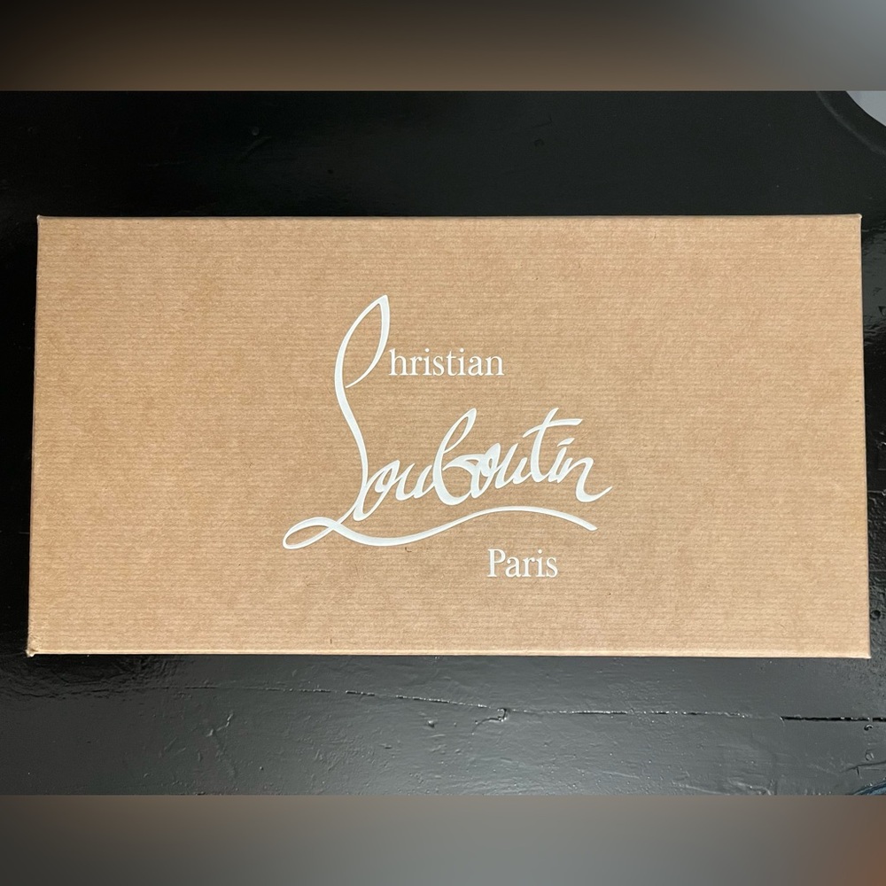 BNIB Christian Louboutin Mamadrague Spiked Black Leather Ballet Flats, size 39 - Picture 10 of 16